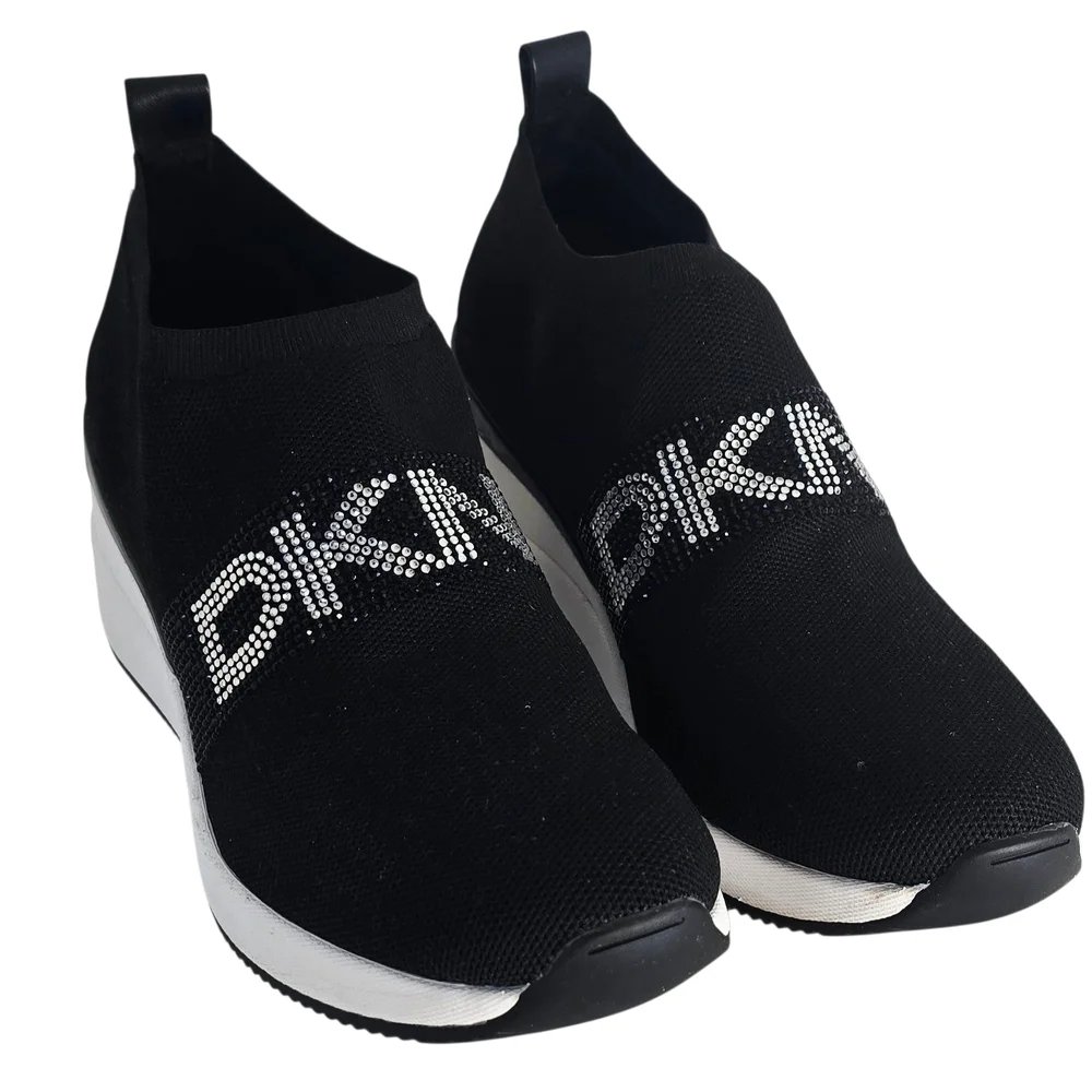 DKNY Black Women's Slip-On Sneakers - Picture 6 of 7